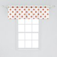 thumbnail image 2 of Ambesonne Sushi Window Valance, Raw Fish and Rice with Caviar, 54" X 18", Orange Salmon Dark Blue, 2 of 3