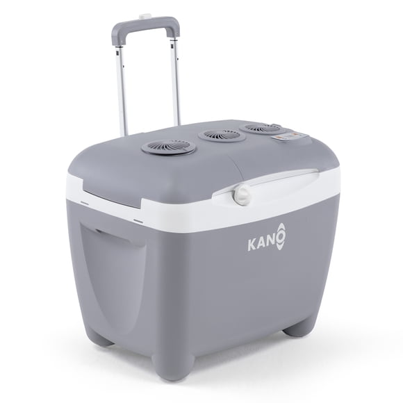 Hielera Eléctrica Kano Steffen Con Llantas 50L 110V/12V
