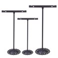 thumbnail image 1 of EeaseMX 3 soportes de hierro para pendientes, soporte para pendientes en forma de T, expositor de pendientes, organizador de joyas (negro), 1 of 8
