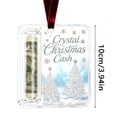 thumbnail image 2 of PSVFUJZ Christmas Cash Holder Ornament, Xmas Tree Decor, Xmas Tree Pendant with Lanyard Funny Christmas Souvenir Card for Door Handle Window Home Holiday Party & Festival Gift A, 2 of 5