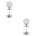 thumbnail image 4 of Wweixi Luxury Crystal Candle Holder Pillar Candlestick Ceremony Stand Decor Table Silver S 2Set, 4 of 6