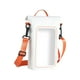 thumbnail image 4 of Bolsa impermeable para teléfono, funda protectora para teléfono con cordón para el cuello Blanco Naranja, 4 of 9