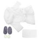 thumbnail image 2 of 1 juego de accesorios para fotografía de recién nacidos, adorable albornoz pequeño para bebés y niños pequeños, toalla de baño de forro polar coral flexible para niña con accesorios, 2 of 8