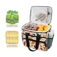 thumbnail image 2 of FORMRS Insulated Cooler Bag 24 Cans Capacity Soft Leakproof Lunch Box with Side Pockets, Colorful Leaves, 2 of 7