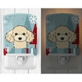 thumbnail image 2 of Caroline's Treasures BB1754CNL Winter Holiday Buff Poodle Ceramic Night Light, 6x4x3", multicolor, 2 of 2
