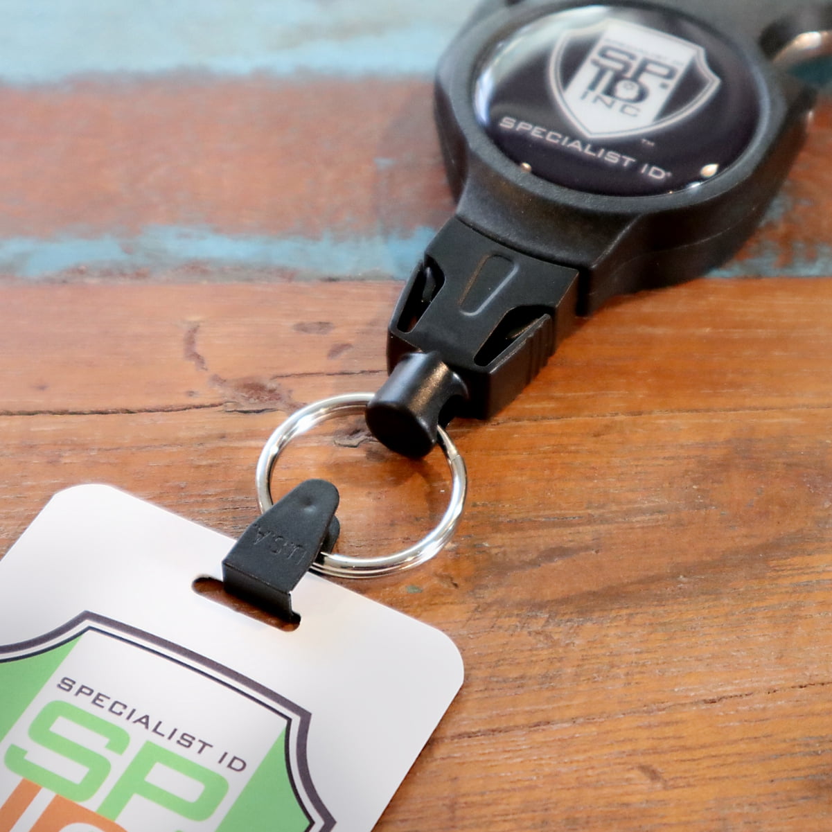 50-Pack Black Plastic Badge Strap Clips - Carabiner Keychain Connectors For ID Holders, Lanyards & Keys - View #7