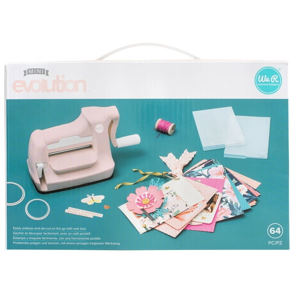 Mini Evolution Die Cut Machine Kit-Pink