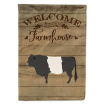 Carolines Treasures CK6775GF Belted Galloway Cow Welcome Garden Size Outdoor-Flags, Multicolor