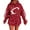 Red6, variant on Arlun Game Day Sweatshirts for Women Sequin Printed Football Season Casual Hoodies Long Sleeve Loose Fit Comfort Fashion Graphic Oversized Pullover Tops Fall Clothes Red6 XL