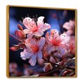 thumbnail image 2 of Designart "Delicate Pink Grace" Rhododendron Floater Framed Wall Decor, 2 of 5
