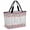 Pink Gray, variant on Spring Tulip Beach Bag for Women, Large Breathable Mesh Beach Tote Bag, Botanical Budding Flowers Green Lattice Sandproof Lightweight Travel Bags for Vacation Picnic Swimming Pool 15.7"x15.7"x9.1"
