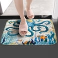 thumbnail image 3 of Alfombrilla absorbente de agua antideslizante con estampado de animales marinos, alfombrilla para baño y cocina (3 #), 3 of 5