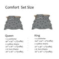 thumbnail image 4 of HIG Gray 5 Piece Bed in a Bag – Ruffled Comforter Set with French Country, King for Adults, 4 of 7