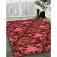 thumbnail image 3 of Ahgly Company Machine Washable Indoor Round Transitional Cranberry Red Area Rugs, 7' Round, 3 of 7
