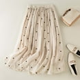 thumbnail image 2 of Cavosen Skirt for Women Cotton Midi Skirts A Line Solid Short Skirts Trendy Date Night Cocktail Party Skirt, 2 of 6