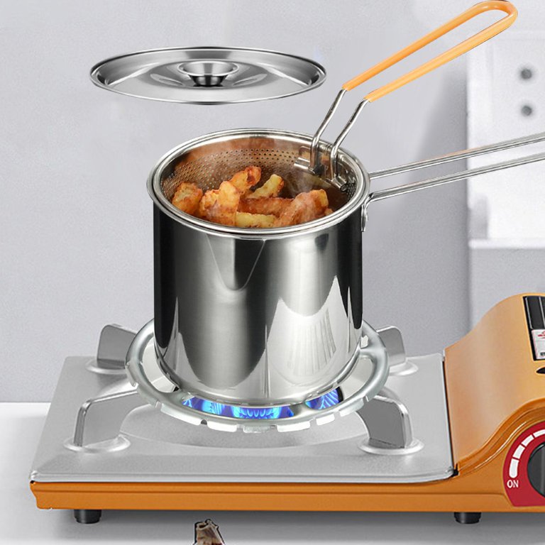 Tongina Deep Frying Pot Japanese Tempura Fryer Milk Pan