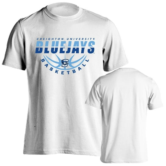 Creighton University Bluejays Basketball Bball Logo Short Sleeve T-Shirt