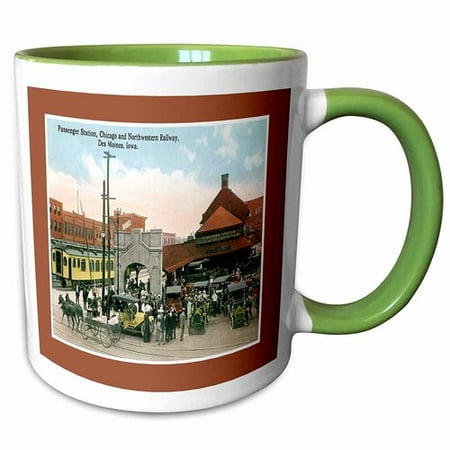 

3dRose Passenger Station Chicago Northwestern Railway Des Moines Iowa Coffee Mug