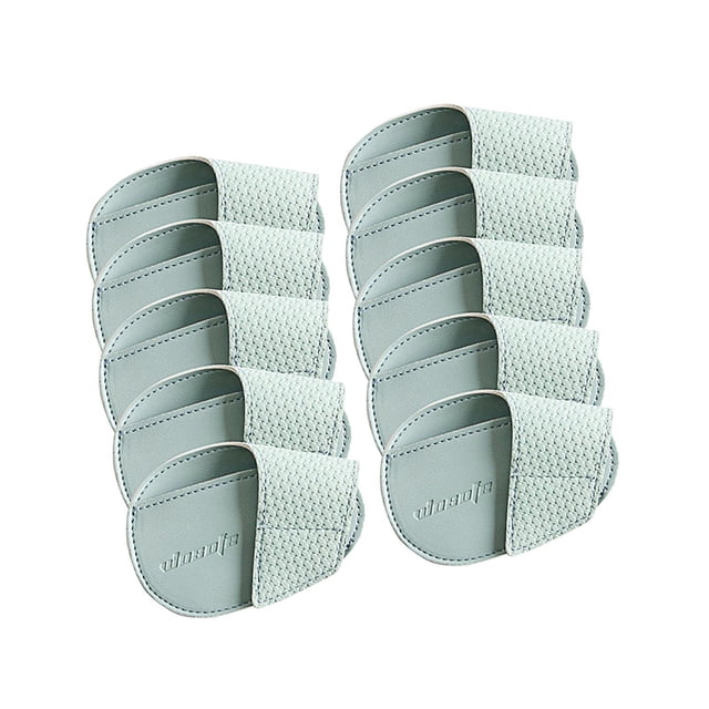 Thinsony Golf Head Covers PU Portable Protector Travel Athlete Golf for Training Light Blue Large 10 Pcs 1Set