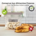 thumbnail image 2 of Berry Bloom Bolsas Reutilizables Para Congelador, 120 Piezas, 16.8x17.7.5cm Fondo Expandible, Bolsas Herméticas, Doble Cierre Sin BPA, Superficie Para Escribir, Alimentos, Snacks, Verduras y Carne, 2 of 12