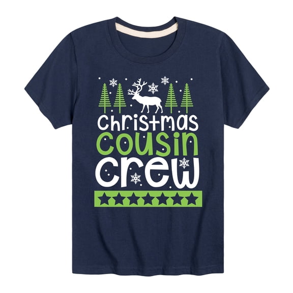 Instant Message - Christmas Cousin Crew Boys' Short Sleeve Graphic T-Shirt