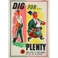 thumbnail image 3 of Anonymous 14x18 Black Modern Framed Museum Art Print Titled - Dig ForPlenty. Grow Food in Your Garden or Get an Allotment (Between 1939 and 1946), 3 of 5