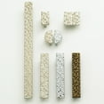 thumbnail image 5 of Schaub And Company 237 Mosaic 1-7/8" Designer Half Moon 3-D Textured Cabinet Knob - Nickel, 5 of 5