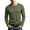 Army Green, variant on Men’s Henley Shirts Long-Sleeve Performance Tee Round Neck Soft Fabric, Quick-Dry & Breathable Tops for Sports & Casual Wear Black Size S