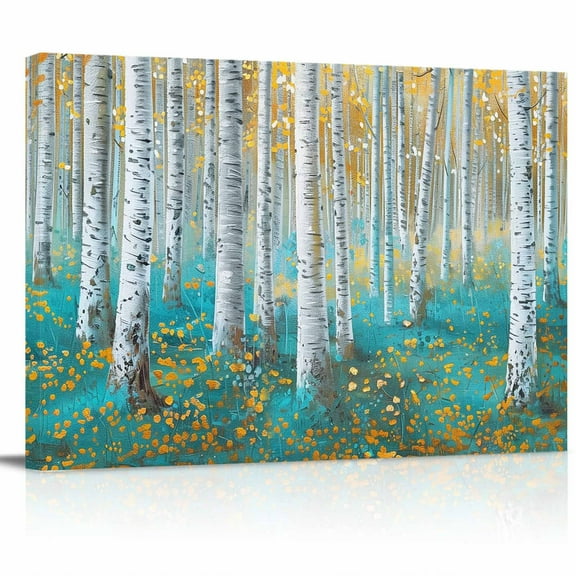 Large Tree and Leaves Canvas Painting Wall Art Picture Print Home Decor for Livingroom Bedroom,24" x 16"