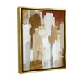 thumbnail image 4 of Stupell Industries Natural Hues Brush Strokes Abstract Painting Gold Floater Framed Canvas Art Print Wall Art, 25 x 31, 4 of 10