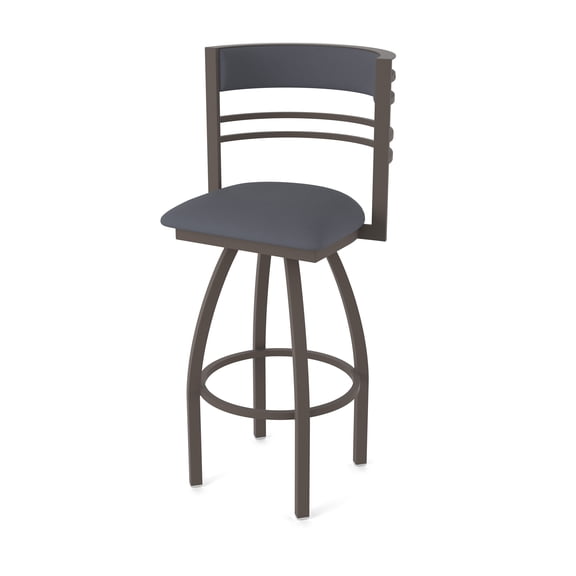 860 Hunter 36" Swivel Bar Stool with Bronze Finish and Canter Storm Seat and Back