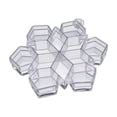 thumbnail image 2 of Plastic Divided Candy Box Clear Compartment Snack Storage Organizer with Lid, Holiday Shape Treat Container for Kids Party Favors, 2 of 7