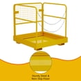thumbnail image 4 of Homhougo—Safety Cage,36 "Foldable Forklift Work Platform That Can Withstand 1200 Lbs Is Suitable For 1 Or 2 Person Forklift Human Basket For Light Change, Painting, Roof Repair,Tree Service, 4 of 7