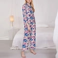 thumbnail image 3 of Naloa blue record rock Skull Pajamas for Women Set, Womens Pajama Sets, Lounge Sets for Women, 2pjs for Women-X-Large, 3 of 7