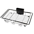 thumbnail image 6 of Dish Drying Rack in Sink , Expandable Stainless Steel Dish Rack Over The Sink, Kitchen Sink Drain Strainer with Cutlery Holder & Cup Holders, Fruit and Vegetable Drain Basket,15.74 x 10 x 3 Inch, 6 of 10