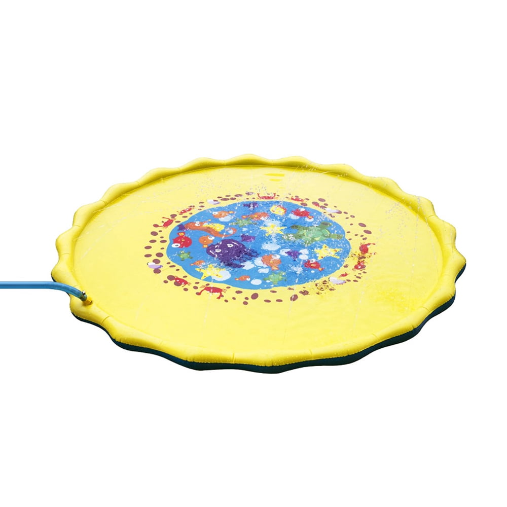 PVC Garden Sprinkle Splash Playing Mat Inflatable Water Spray Mats Kids ...