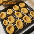 thumbnail image 4 of Tizuqe 2x/set Air Fryer Grill Pan Nonstick Baking Replacement Tray Square Oven Pan Square Grill Plate Cooking Tray Rack Kitchen, 4 of 6