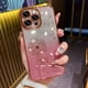 thumbnail image 3 of Funda con diseño de diente de león con purpurina y degradado chapado para iPhone 15, 12, 11, 13, 14, 16 Pro Max, Mini, X, Xs, Xr, 7, 8 Plus, SE2, funda suave con diamantes brillantes, 3 of 5