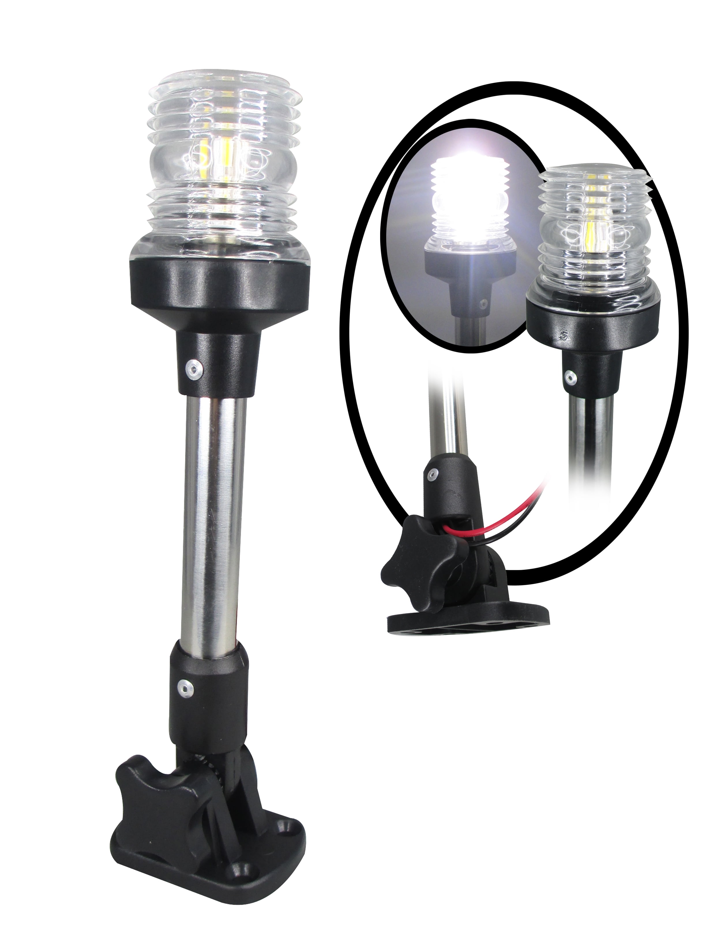 Pactrade Marine Boat Pontoon LED All Round Anchor Navigation Light SS