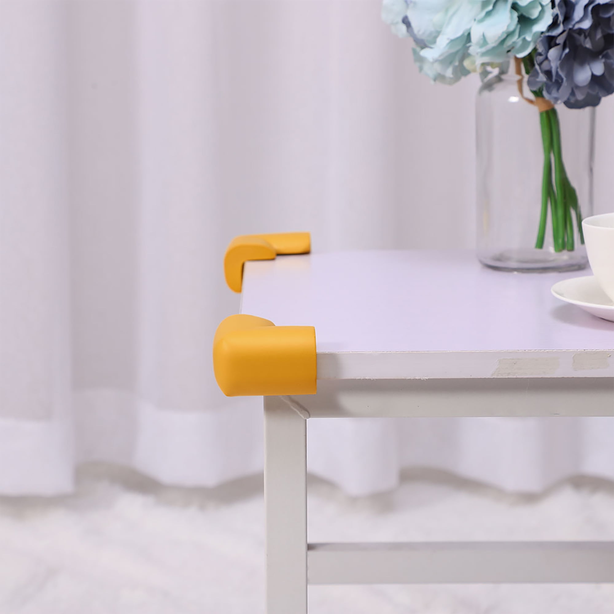 8pcs Desk Table Edge Foam Corner Cushions Guard Strip Roll Soft Bumper