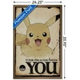 thumbnail image 3 of Pokémon - Needs You Wall Poster, 22.375" x 34", Framed, 3 of 3