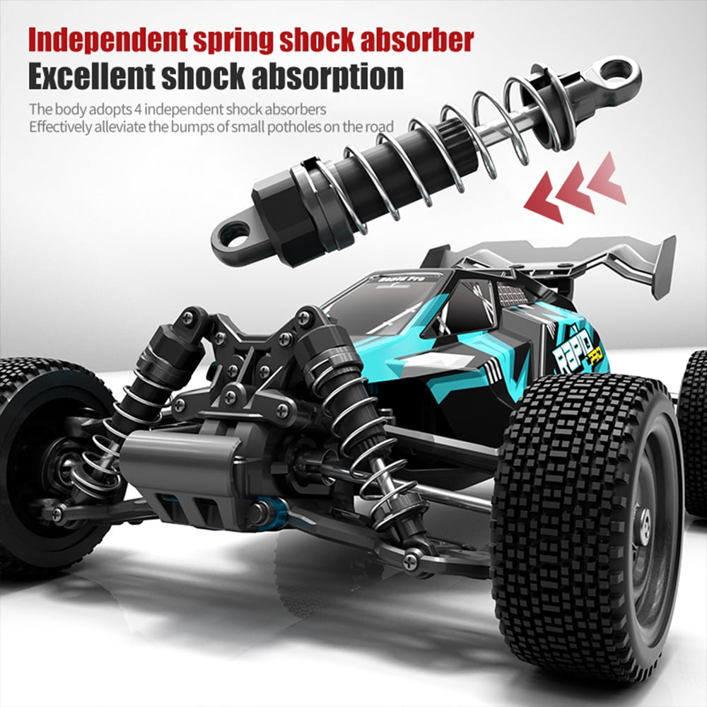 Teeggi 1/16 Fast RC Cars for Adults, Max 45mph Remote Control Car, Brushless Motor Electric Off Road RC Truck, 4WD High Speed Drift RC Car with 3 Lipo Batteries