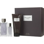 Abercrombie & Fitch First Instinct 3 Piece Gift Set for Men (3.4 OZ Eau De Parfum, 15ML Mini Perfume. 6.7 OZ Shower Gel)