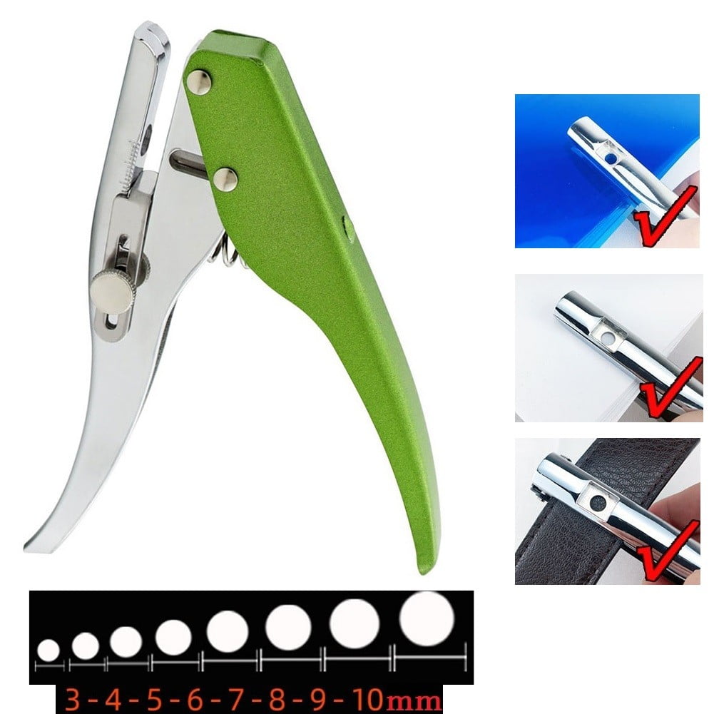 3-10Mm Screw Covers Hole Punch Aperture Round Punch Pliers Credit Photo Paper Card Corner Round Puncher Plier Paper Cutter Hidde 7Mm Smile Home