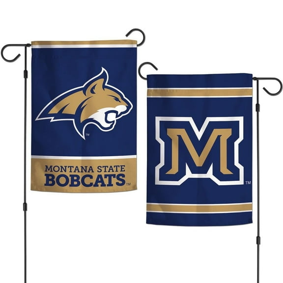 Montana State Bobcats 12.5” x 18" Double Sided Yard and Garden College Banner Flag Is Printed in the USA