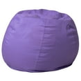 thumbnail image 2 of Emma + Oliver Small Solid Purple Refillable Bean Bag Chair for Kids and Teens, 2 of 10