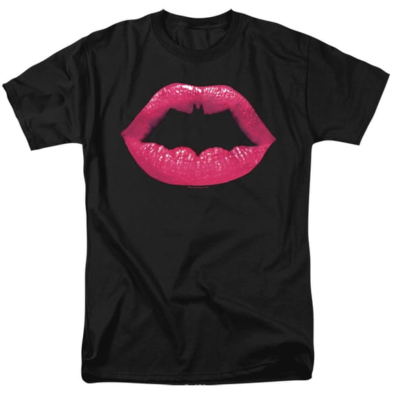 Batman Bat Kiss S/S Adult 18/1 T-Shirt Black