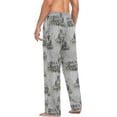 thumbnail image 6 of PISONIC Funny Pajama Pants for Men, Lounge Pants Super Soft Men Pajama Bottoms with Pockets Drawstring, Vintage Train, 6 of 6