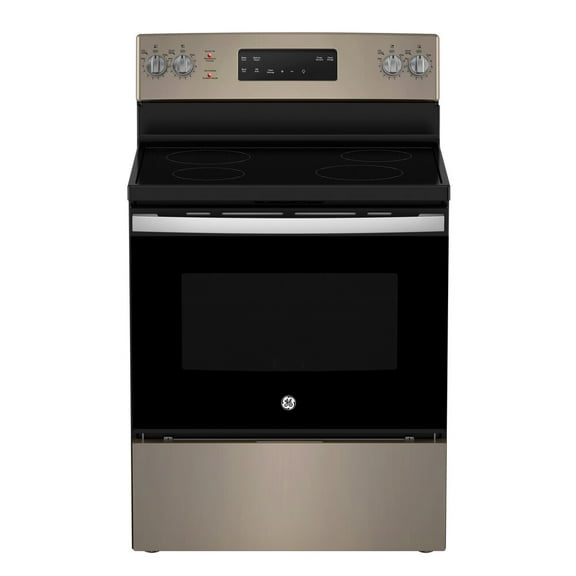 GE Cuisinière Électrique Autoportante de 30 Pouces avec Tiroir de Rangement Ardoise - JCB630ETES