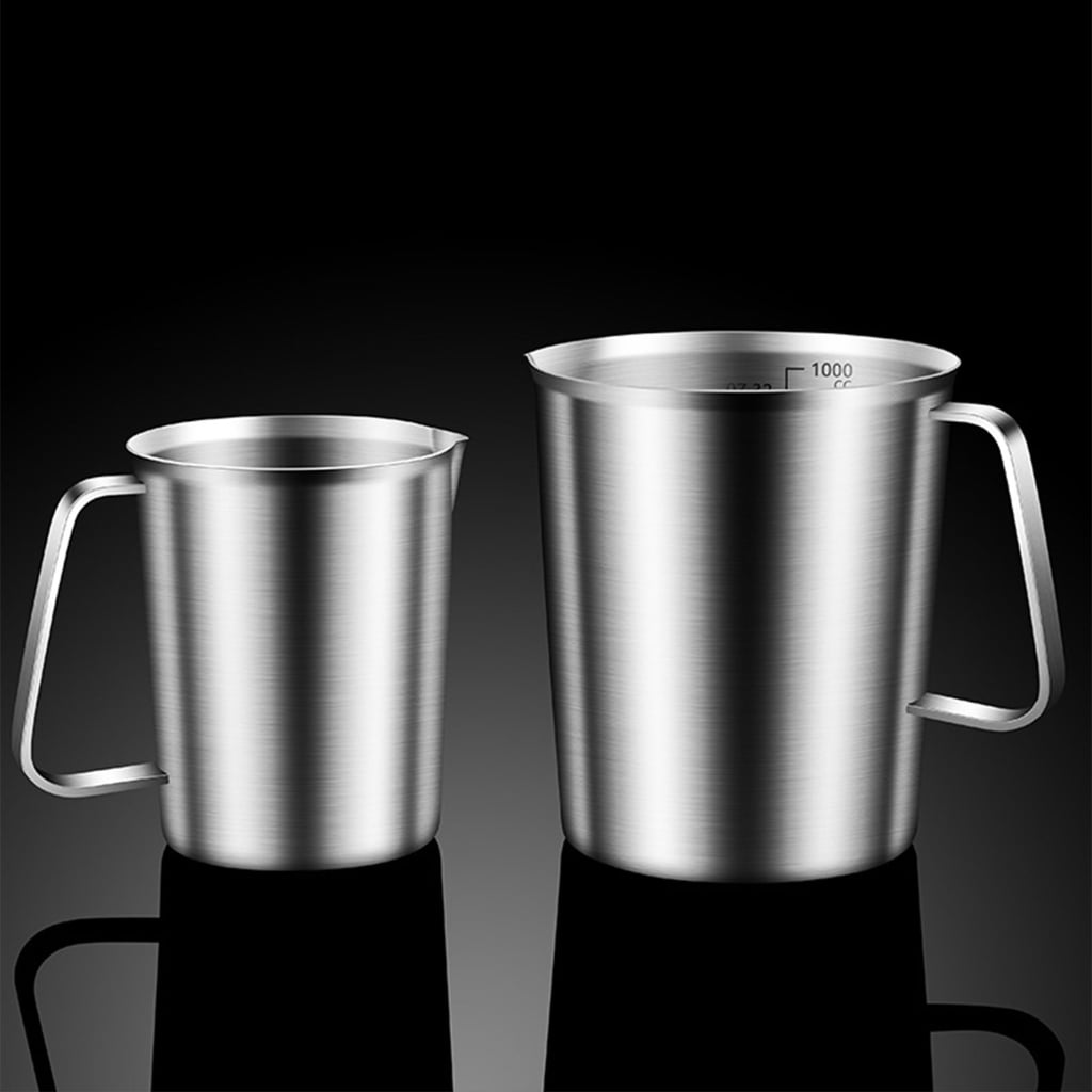 Geemin 304 Stainless Steel Kitchen Scale Cup Heat Resistant For Precise Cooking Measurements